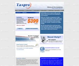 Taxprosites.com(Websites for Tax Professionals) Screenshot