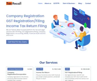 Taxrecall.com(Taxrecall) Screenshot