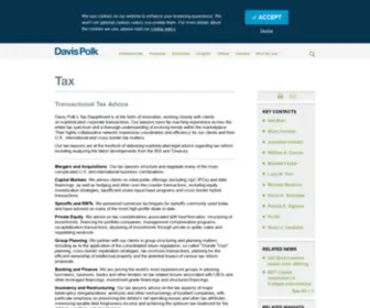 Taxreformandtransition.com(Davis Polk) Screenshot