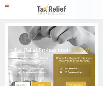 Taxreliefprofessional.com(Tax Relief Professional) Screenshot