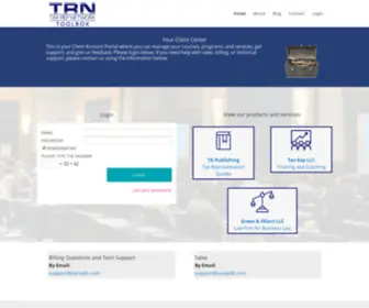 Taxreptoolbox.com(Tax Rep Network Client Center) Screenshot