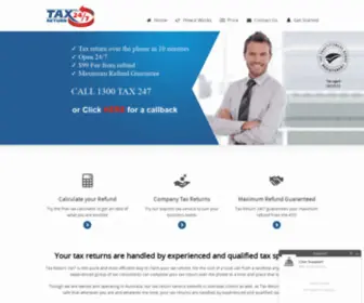 Taxreturn247.com.au(Tax Return) Screenshot