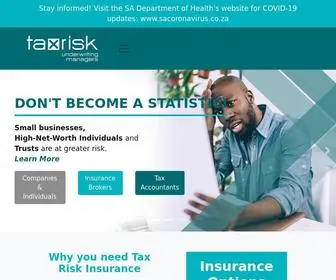 Taxrisk.co.za(Tax Risk Underwriting Managers (Pty) Ltd) Screenshot