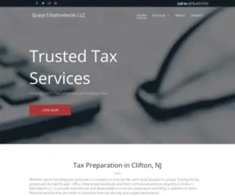 Taxservicecliftonnj.com(Grace S Nehrebecki LLC) Screenshot