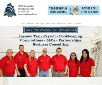 Taxshoppefla.com(Your Year Round Tax Pros) Screenshot