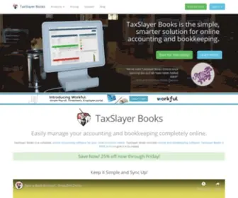 Taxslayerbooks.com(Online Accounting and Bookkeeping Software) Screenshot