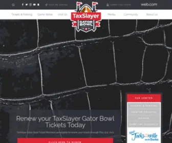 Taxslayerbowl.com(Get Ready for the TaxSlayer Gator Bowl) Screenshot
