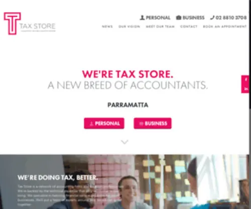 TaxStoreparramatta.com.au(We specialise in tailoring financial service solutions for small businesses and individuals) Screenshot