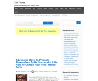 Taxtitans.com(Honouring the stalwarts of the Tax World) Screenshot