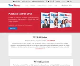 Taxtron.ca(Tax) Screenshot