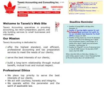 Taxwiz.org(Taxwiz Accounting & Consulting Inc) Screenshot