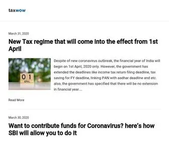 Taxwow.in(taxwow) Screenshot