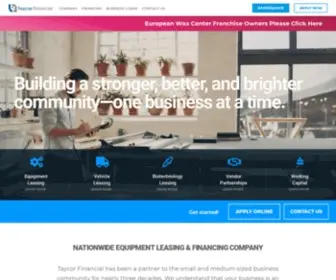 Taycor.com(Equipment Leasing & Equipment Financing for Your Business) Screenshot