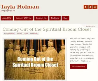 Taylaholman.com(A linguaphile's life) Screenshot