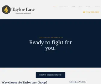 Taylawgroup.com(Taylor Law Group) Screenshot