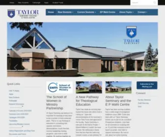 Taylor-Edu.ca(Taylor College and Seminary) Screenshot