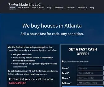 Taylor-Madeent.com(We Buy Houses Atlanta) Screenshot