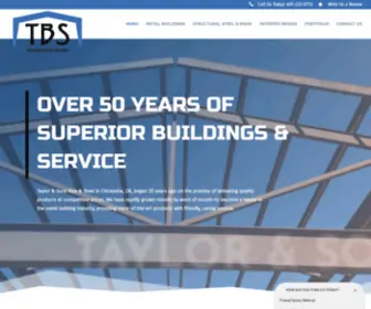 Taylor-Sons.com(Metal Building Contractor in Chickasha) Screenshot
