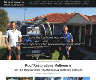 Taylorandsonroofing.com.au(Taylor and Son Roofing) Screenshot