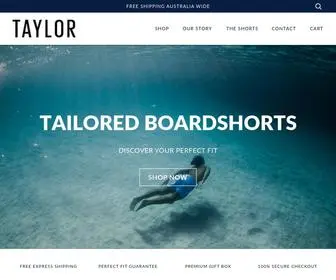 Taylorboardshort.co(Official Store of Taylor Boardshort Co) Screenshot