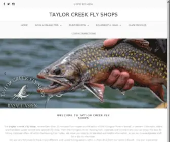 Taylorcreek.com(Taylor Creek Fly Shops) Screenshot