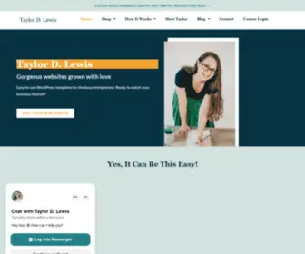 Taylordlewis.com(WordPress Website Design & Branding) Screenshot