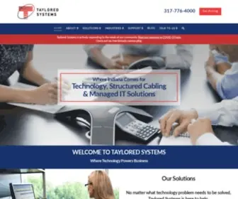 Taylored.com(Managed IT & Business Phone Systems) Screenshot