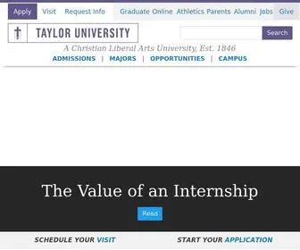 Taylor.edu(Taylor University) Screenshot