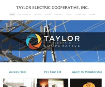 Taylorelectric.com(Taylor Electric Cooperative) Screenshot