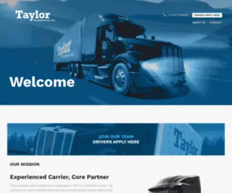 Taylorexpressinc.com(Your Premier Regional Transport Expert) Screenshot