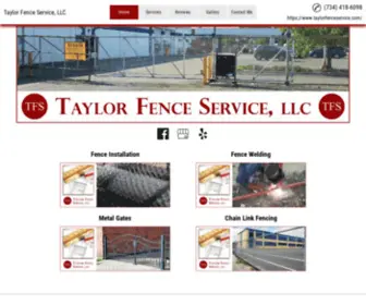 Taylorfencecontractor.com(Taylor Fence Service) Screenshot