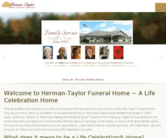 Taylorfuneralhome.net(Herman-Taylor Funeral Home & Cremation Center) Screenshot