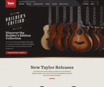 Taylorguitars.com(Taylor Guitars) Screenshot