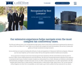 Taylorlaw.com(Civil & Criminal Tax Attorney Orange County) Screenshot