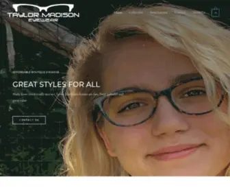 Taylormadisoneyewear.com(Affordable Boutique Eyewear) Screenshot