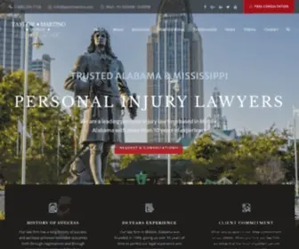 Taylormartino.com(Personal Injury Attorney in Mobile) Screenshot