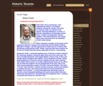 Tayloronhistory.com(Historic Toronto) Screenshot