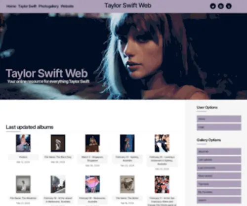 Taylorpictures.net(Taylor Swift Web Photo Gallery) Screenshot