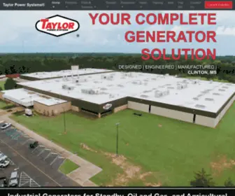 Taylorpowergenerators.com(Taylor Power Systems) Screenshot