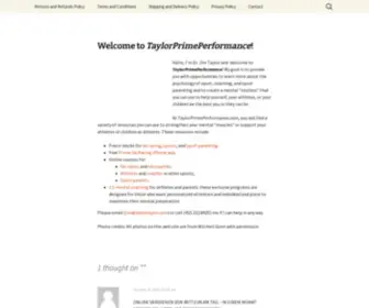 Taylorprimeperformance.com(Inspire, Inform, Transform, Perform) Screenshot