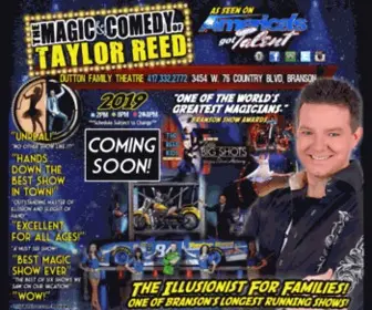 Taylorreed.com(The Magic & Comedy of Taylor Reed:  Branson) Screenshot