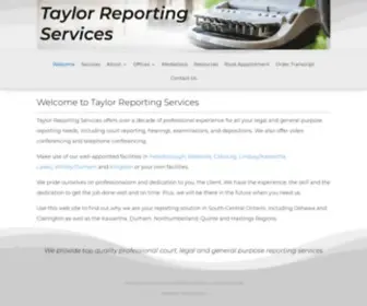 Taylorreporting.com(Court Reporting) Screenshot