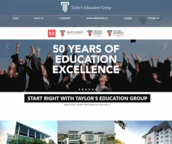 Taylors.edu.my(Taylor's Education Group) Screenshot
