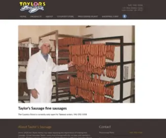 Taylorsausage.com(Premium sausage & meat products sincetaylor's sausage) Screenshot