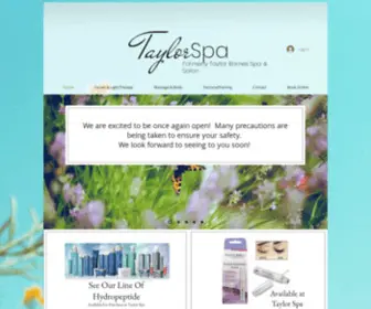 Taylorspa.com(Taylor spa in highlands) Screenshot