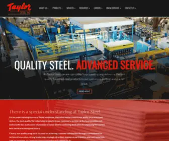 Taylorsteel.com(Flat Rolled Steel Products) Screenshot
