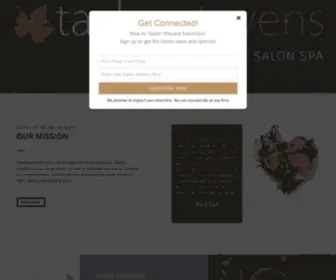 Taylorstevens.com(An AVEDA Lifestyle Salon) Screenshot