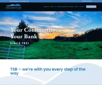 Taylorsvillesavings.com(Taylorsville Saving Bank) Screenshot