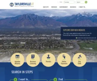 Taylorsvilleut.gov(Taylorsville, UT) Screenshot
