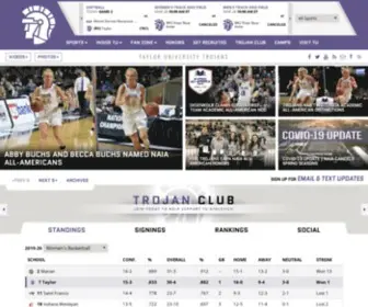 Taylortrojans.com(Taylor University Athletics) Screenshot